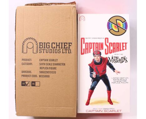 A Big Chief Studios Ltd 1/6 scale limited edition action figure of Captain Scarlet No. 0277 'Captain Scarlet &amp; The Myster
