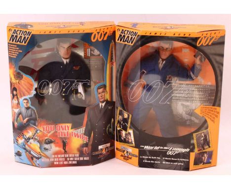 A Hasbro 1/12 James Bond 007 boxed group of two Action Man figures, to include No. AA250 The World is not Enough, and No. AD2
