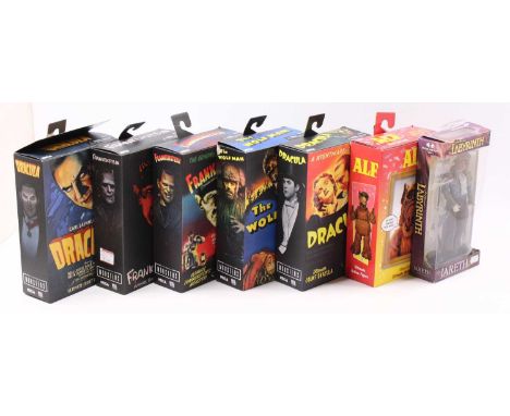 A Neca Toys 1/8 scale group of six action figures to include Frankenstein 'The Man Who Made the Monster', The Wolf Man 'Ultim