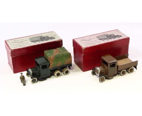 Britains Military Series road transport group to include No. 1432 pre-war British Army covered tender, in brown body and matc