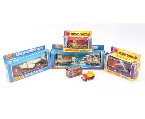 Matchbox Lesney Kingsize group of four to include; K1 Hydraulic Excavator, K2 Scammell Heavy Wreck Truck, K13 Aircraft Transp