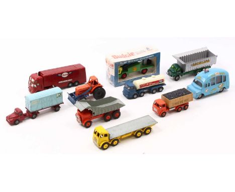 A Budgie Toys group of ten loose and playworn models to include No. 314 Track Dozer, No. 226 Foden Dump Truck, No. 256 Esso A