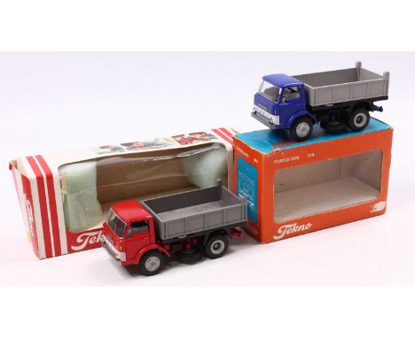 A Tekno group of two 1/43 scale boxed diecast to include Denmark No. 914 Ford D0800 Tipper, together with Holland No. 914 For