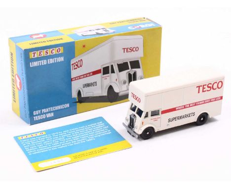 A Corgi Toys 1:76 scale Tesco limited edition guy pantechnicon van, appears as issued in the original plastic packed box