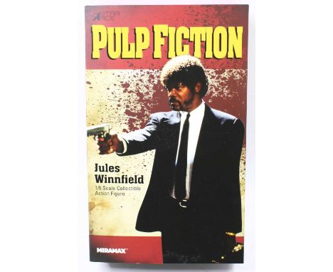 A Star Ace Ltd 1/6 scale action figure of Jules Winnfield No.SA0044 'Pulp Fiction ', appears incomplete and displayed, housed