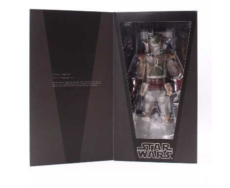 Medicom Toy Corporation 1/6 scale action figure of a Star Wars Boba Fett 'Return Of The Jedi' (appears complete) housed in pl