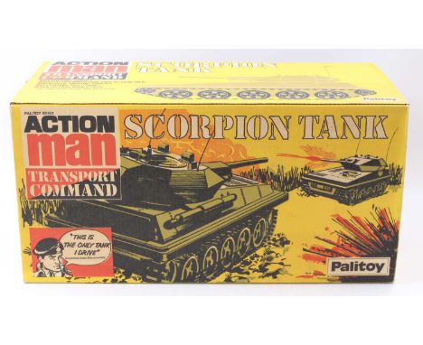 Palitoy Action man No.34728 Transport command Scorpion tank in the original all card box (E-BE)