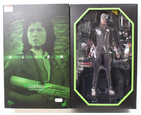A Hot Toys Ltd 1/6 scale action figure of Ellen Ripley No. MMS366 'Alien' (parts missing), housed in the original card sleeve