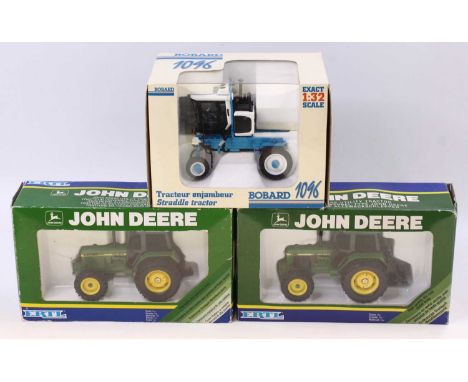 Three boxed 1/32 scale models to include ERTL 5537 John Deere 3350 Tractor, ERTL No. 5580 EL John Deere 3140 Tractor, togethe