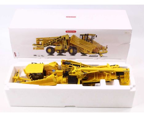A Wiking 1/32 scale boxed model of a Ropa Euro Maus 4 sugar beet loader, housed in a card &amp; polystyrene packed box with i