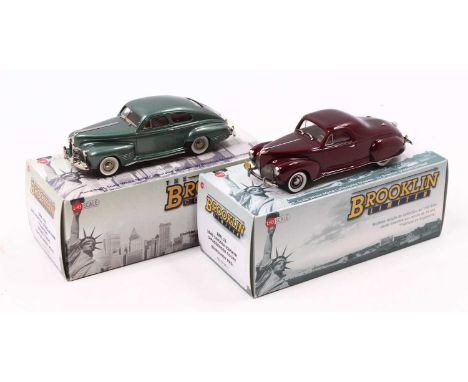 Brooklin Models Ltd, 1/43rd scale white metal model of a BRK 206 1941 Pontiac Streamliner Torpedo, together with a BML11 1940