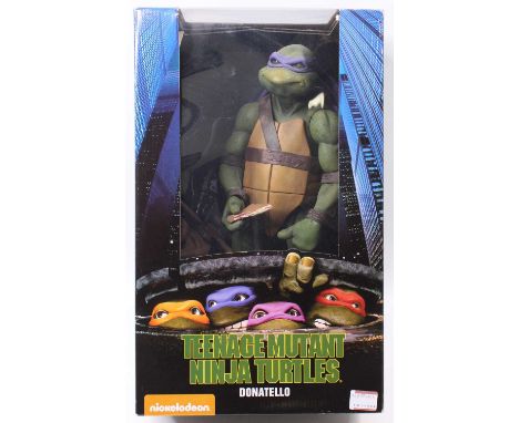 A Real Toys Ltd 1/4 scale figure of a Donatello 'Teenage Mutant Ninja Turtles', appears to have been on display, housed in th