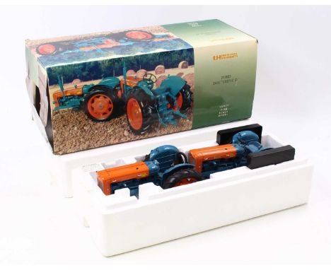 A Universal Hobbies 1/16 scale Ernest Doe Fordson UH2637U Triple D Tractor (in need of repair)