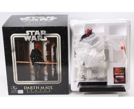 A Gentle Giant Ltd No. 5637-1 International Edition 1/6 scale collectable Star Wars Darth Maul figurine from Episode 1 The Ph