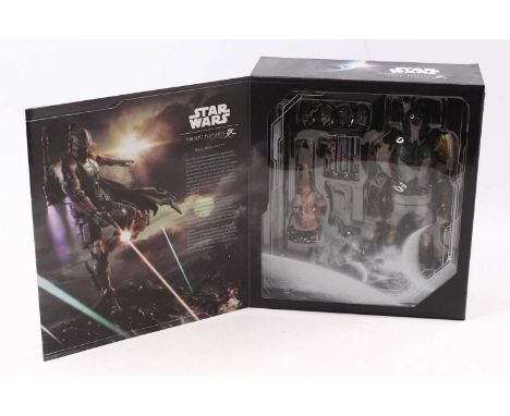 Variant Play Arts 1/6 scale boxed action figure of Star Wars No.2 Boba Fett by Square Enix (appears complete) housed in a pla