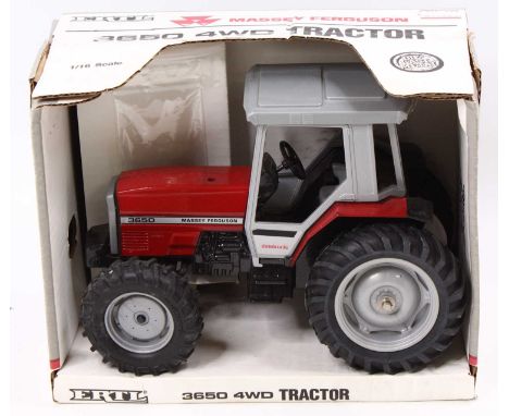 An ERTL 1/16 scale 1345 Massey Ferguson 3650 4WD tractor housed in a card box