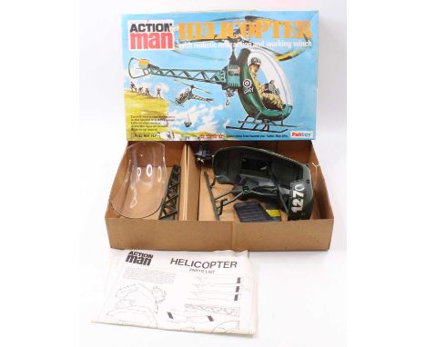 Action Man Palitoy No.34714 Helicopter, housed in the original card box, with instruction leaflet (VG-BG)
