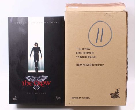 A Hot Toys Ltd 1/6 scale action figure of Eric Draven No. MMS210 'The Crow', appears complete, housed in the original card &a