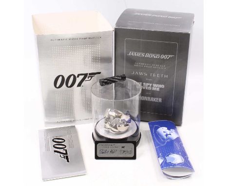 A Big Chief Studios Ltd 1-1 scale replica of James Bond 007 Jaws Teeth No. 408012 'The Spy Who Loved Me' and 'The Moonraker',