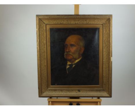 Florence F Wilmot, Portrait of Hilton Chambers Shekell, half length portrait, inscribed and dated 1892 verso, oil on canvas, 