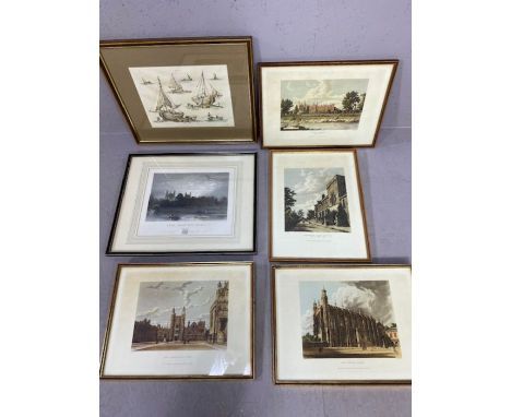 Collection of prints and engravings, largely of Eton, to include a number after W. Westall, James Redaway, after William Evan