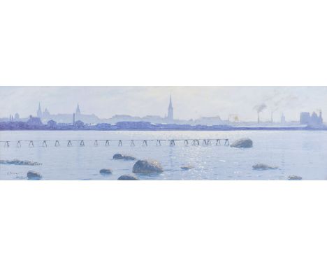 ANDREJ AFANASJEWITSCH JEGOROW1878 Arrokula bei Tallinn - 1954 TallinnANSICHT VON TALLINN Tallinn, datiert 1936 Gouache auf Pa
