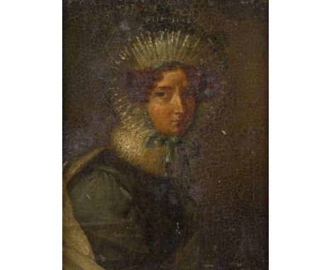 RUSSISCHE SCHULEPorträtmaler des 19. Jh.PORTRÄT DER PRINZESSIN EKATERINA IWANOWNA OBOLENSKAJA 1. Hälfte 19. Jh Öl auf Holz. 1