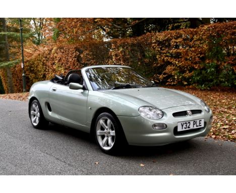 2001 MG MGF (Mk2) 1.8 VVC Roadster - Odometer reading 60,630 miles - Rare Alumina Green metallic coachwork-New Head Gasket, T