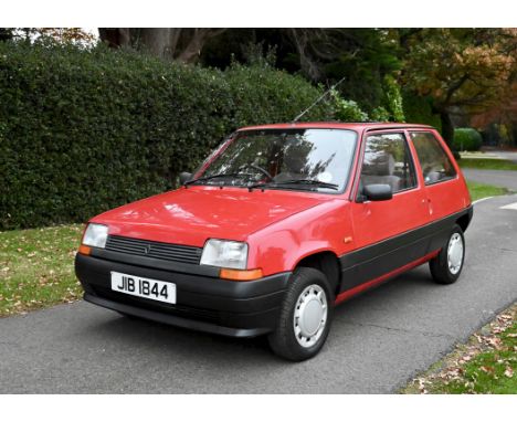 1987 Renault 5 TL 'Rio' Limited Edition - Rare 'Rio' UK only Special Edition - Odometer reading 57,355 miles - One lady owned