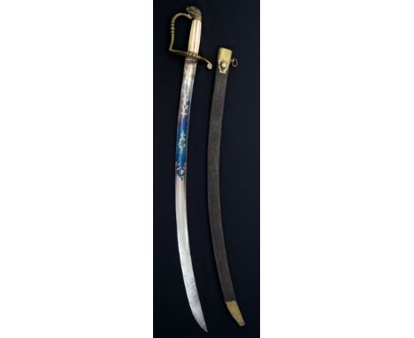 + Rare 18th century American Officers' spadroon sword of the Wars of Independence period, circa 1780, with eagle's head pomme