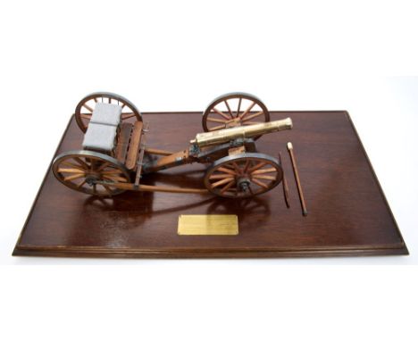 Limited edition 1/10th scale model of a British 916 field piece and limber used by the Royal Regiment of Artillery on the fie