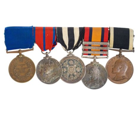 Interesting Victorian and later St. John Ambulance medal group - comprising Victorian Jubilee (Police) medal 1897, named to 2