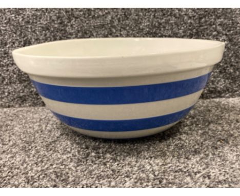 T G Green &amp; Co blue &amp; white Cornish Ware bowl, 26.5cm