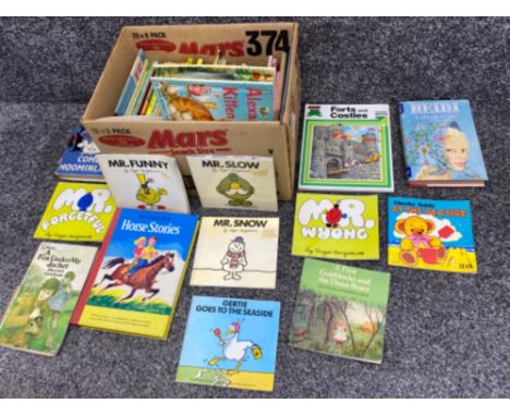 Box of vintage children's books, MR. MEN &amp; Thomas the tank engine etc
