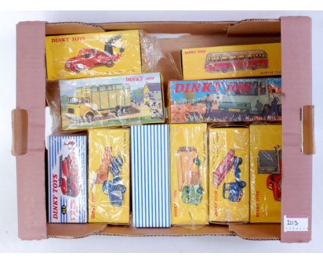 10x various boxed Dinky Toys Atlas edition commercial vehicles to include No. 32E Forgon Premier fire engine, No. 920 Heinz G