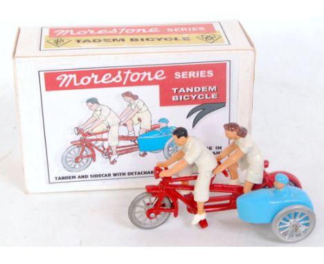 Morestone Reproduction Model of a Tandem Bicycle, reproduction example in an all card reproduction box (NMM-BVG)