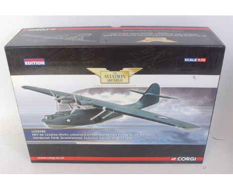 A Corgi Aviation archive 1/72 scale of a PBY-5A Catalina of Commander Air Force's South Pacific, model No. US36109 in the ori