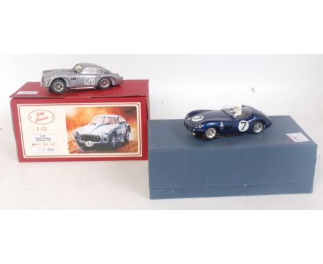 Two boxed 1/32 scale factory built slot cars to include a Slot Classic CJ36 Pegaso Cangrejo 1953, limited edition 347/500, so