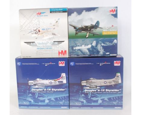 Eight  various boxed Hobbymaster 1/72 scale boxed aircraft to include Ref. Nos. HA1111, HA1910, HA1402, HA2903, HA2901, HA220
