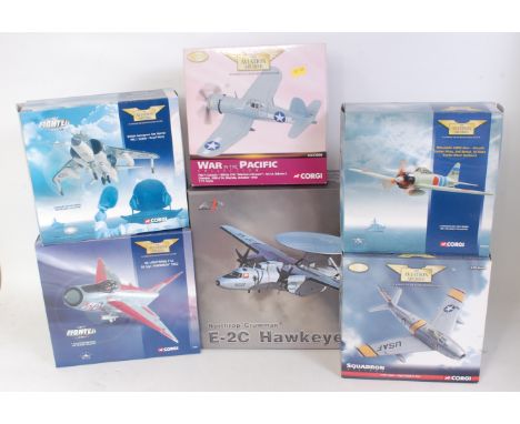 A Corgi Aviation Archive and A1 Models boxed 1/72 scale diecast aircraft group to include an A1 models North Rop Grumman E2C 