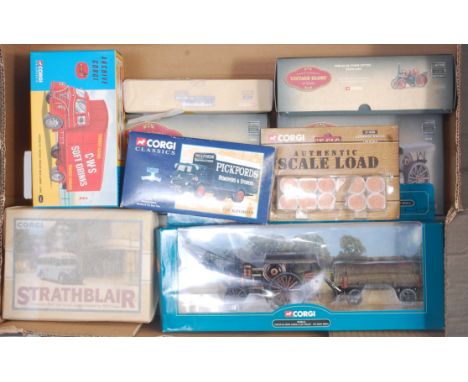 13 various boxed Corgi modern release diecast vehicles and authentic scale loads to include Fred Dibner collection, Vintage G