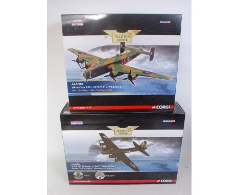 A Corgi Aviation archive boxed 1/72 scale diecast aircraft group to include AA 33314 B17F 8th Air Force Hells Angels, and No.