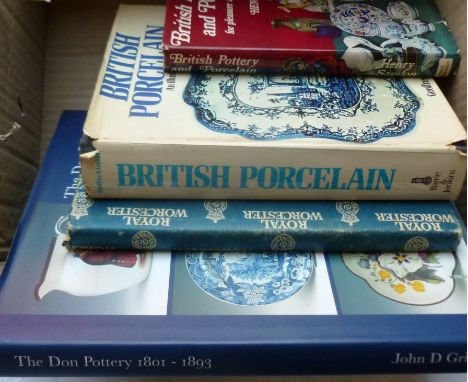 Four signed copies of ceramics reference books: 'The Don Pottery 1801-1893' by John D Griffith, 'Coffee Pots and Teapots for 