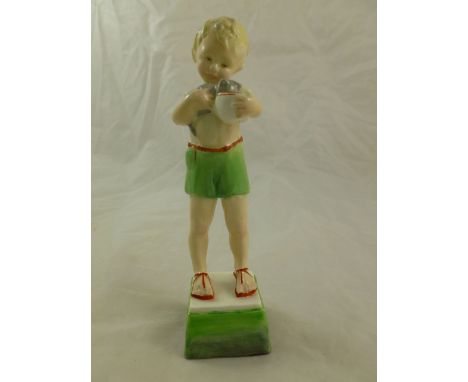 A Royal Worcester porcelain figure; 'Friday's Child is Loving and Giving', No. 3261, 17.5cm high
