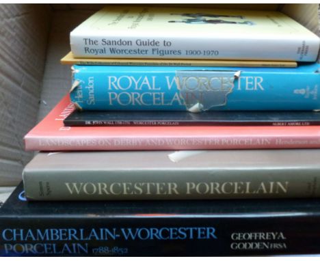 Worcester porcelain reference books: 'Chamberlain-Worcester Porcelain 1788-1852' by Geoffrey Godden, 'Worcester Porcelain, th