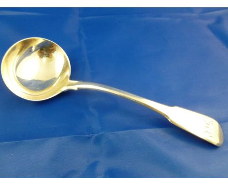 A George III silver fiddle pattern sauce ladle, London 1812, 17.3cm long, 2.13ozt, 66.3g