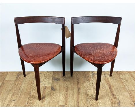 FREM ROJLE CHAIRS, a pair, by Hans Olsen, vintage 20th century, later upholstery, 71cm H. (2) 
