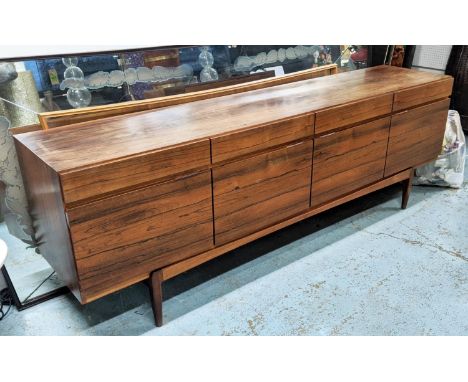 ATTRIBUTED TO FAARUP MOBELFABRIK FA-66 SIDEBOARD, by Ibkofod Larsen, vintage 20th century, 230cm x 49.5cm x 77cm approx. 