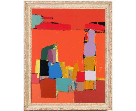 AFTER NICOLAS DE STAEL, Figures au bord de la mer, numbered limited edition of 500, signed in the plate 1969. Edition: Spadem