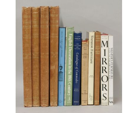 ENGLISH FURNITURE:1.  Macquoid, Percy: A History of English Furniture, four volumes.  Lawrence & Bullen, 1908;2.  Wood, Lucy: